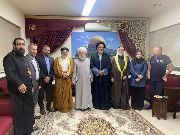 الشيخ ماهر حمود يستقبل وفدا مشتركا من مركز حوار الأديان والثقافات وملتقى أديان ومعتقدات موزوبوتاميا الشيخ ماهر حمود يستقبل وفدا مشتركا من مركز حوار الأديان والثقافات وملتقى أديان ومعتقدات موزوبوتاميا