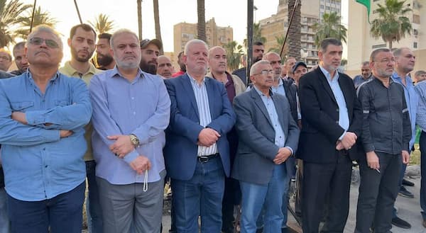 وقفة تضامنية عند ساحة الشهداء في صيدا في الذكرى 75 لنكبة فلسطين بدعوة من اللقاء السياسي اللبناني الفلسطيني وقفة تضامنية عند ساحة الشهداء في صيدا في الذكرى 75 لنكبة فلسطين بدعوة من اللقاء السياسي اللبناني الفلسطيني