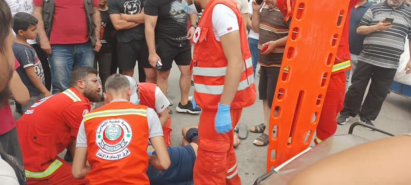 إصابة شاب نتيجة حادث صدم دراجة في حي النجاصة إصابة شاب نتيجة حادث صدم دراجة في حي النجاصة