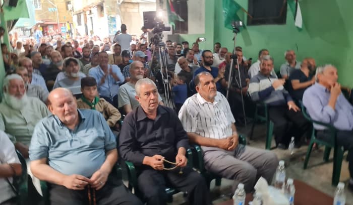 العمل الجماهيري في "حماس" أحيا ذكرى الاجتياح الإسرائيلي للبنان في مخيم المية ومية العمل الجماهيري في "حماس" أحيا ذكرى الاجتياح الإسرائيلي للبنان في مخيم المية ومية