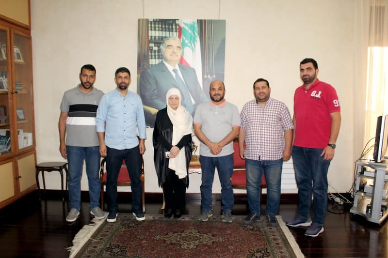بهية الحريري تستقبل وفداً من اللجنة التنفيذية لـ "تجمع أكاديميات صيدا والجوار" بهية الحريري تستقبل وفداً من اللجنة التنفيذية لـ "تجمع أكاديميات صيدا والجوار"