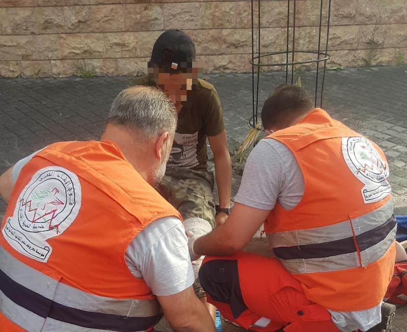 جريح في حادث صدم عند ساحة الشهداء في صيدا جريح في حادث صدم عند ساحة الشهداء في صيدا