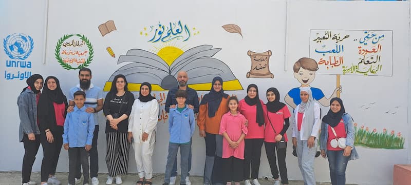 زيتونة بالشراكة مع البرلمان المدرسي تنفذ ورشة رسم وتزيين جداريات مدرسة صفد زيتونة بالشراكة مع البرلمان المدرسي تنفذ ورشة رسم وتزيين جداريات مدرسة صفد