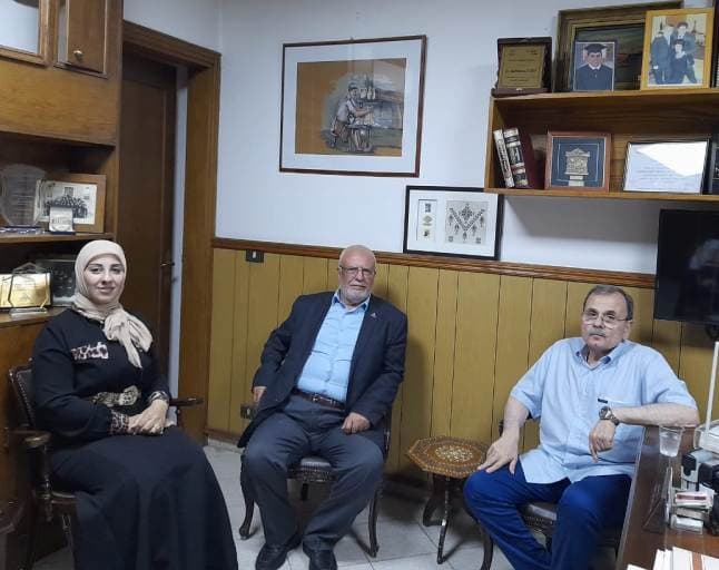 البزري يلتقي وفد المؤتمر الشعبي لفلسطينيي الخارج البزري يلتقي وفد المؤتمر الشعبي لفلسطينيي الخارج