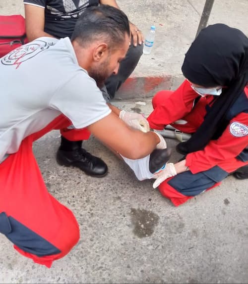 جريح في انزلاق دراجة نارية في صيدا جريح في انزلاق دراجة نارية في صيدا