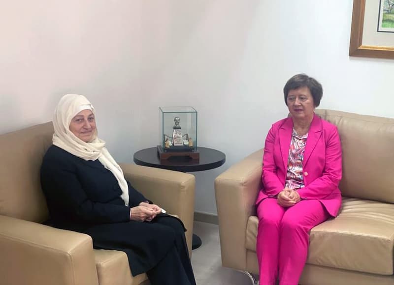 المنسقة الخاصة للأمم المتحدة جوانا فرونيكا تلتقي بهية الحريري المنسقة الخاصة للأمم المتحدة جوانا فرونيكا تلتقي بهية الحريري