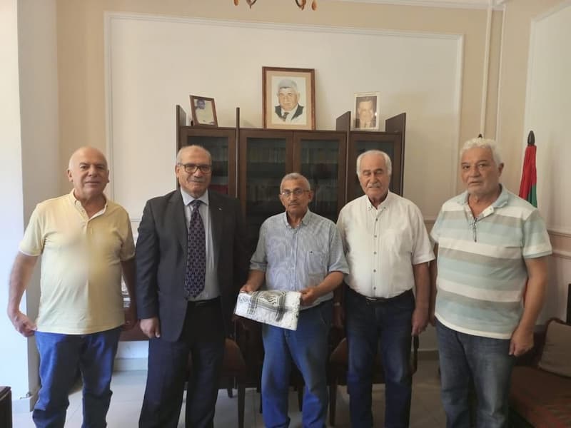 أسامة سعد استقبل وفدا من "الجبهة العربية الفلسطينية" أسامة سعد استقبل وفدا من "الجبهة العربية الفلسطينية"