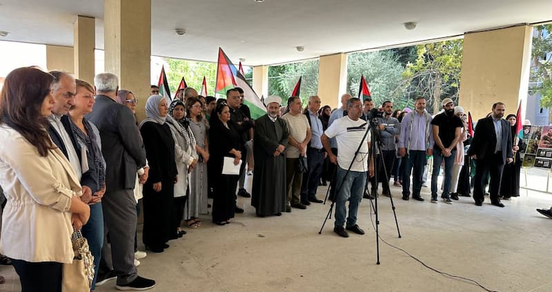 لقاء تضامني مع المقاومة الفلسطينية نظمته التعبئة التربوية في "الآداب اللبنانية" - الفرع الخامس في صيدا لقاء تضامني مع المقاومة الفلسطينية نظمته التعبئة التربوية في "الآداب اللبنانية" - الفرع الخامس في صيدا