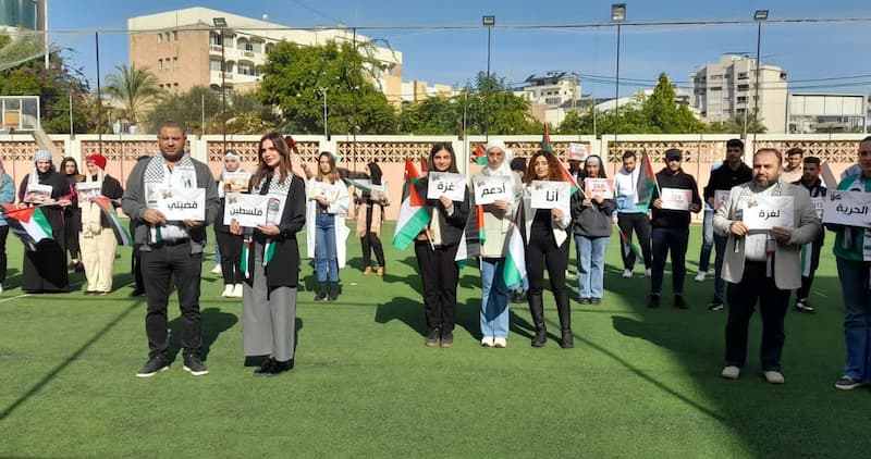 جامعة الجنان - فرع صيدا احيت بالتعاون مع "ثابت" اليوم العالمي للتضامن مع الشعب الفلسطيني جامعة الجنان - فرع صيدا احيت بالتعاون مع "ثابت" اليوم العالمي للتضامن مع الشعب الفلسطيني