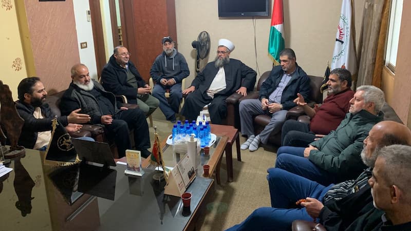 "الجهاد الإسلامي" تستقبل وفداً سياسياً لبنانياً وفلسطينيا مباركاً بشهداء الحركة "الجهاد الإسلامي" تستقبل وفداً سياسياً لبنانياً وفلسطينيا مباركاً بشهداء الحركة