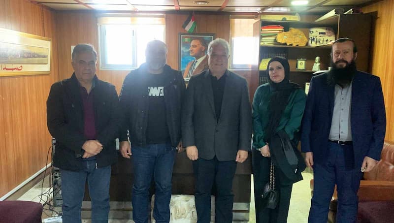 وفد من قيادة فرع حزب البعث العربي الاشتراكي يزور التنظيم الشعبي الناصري وفد من قيادة فرع حزب البعث العربي الاشتراكي يزور التنظيم الشعبي الناصري