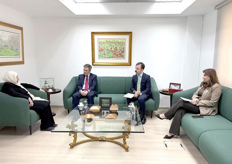 بهية الحريري تتابع التطورات مع سفير كندا في لبنان بهية الحريري تتابع التطورات مع سفير كندا في لبنان