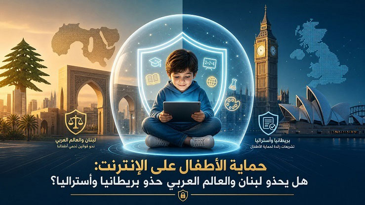 حماية الأطفال على الإنترنت: هل يحذو لبنان والعالم العربي حذو بريطانيا وأستراليا؟ حماية الأطفال على الإنترنت: هل يحذو لبنان والعالم العربي حذو بريطانيا وأستراليا؟